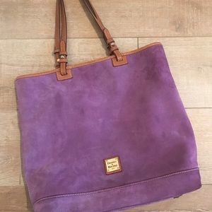 Suede Dooney & Bourke tote bag
